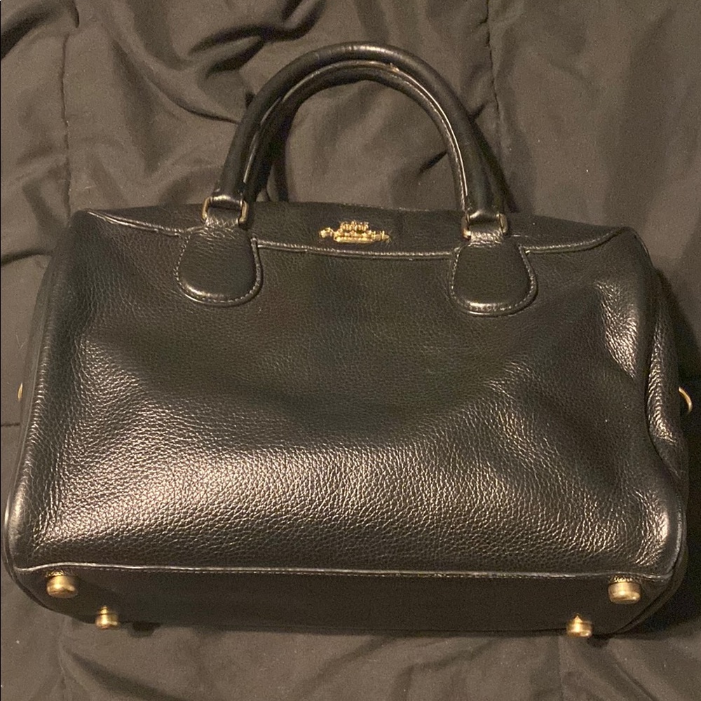 Coach Black Leather Handbag